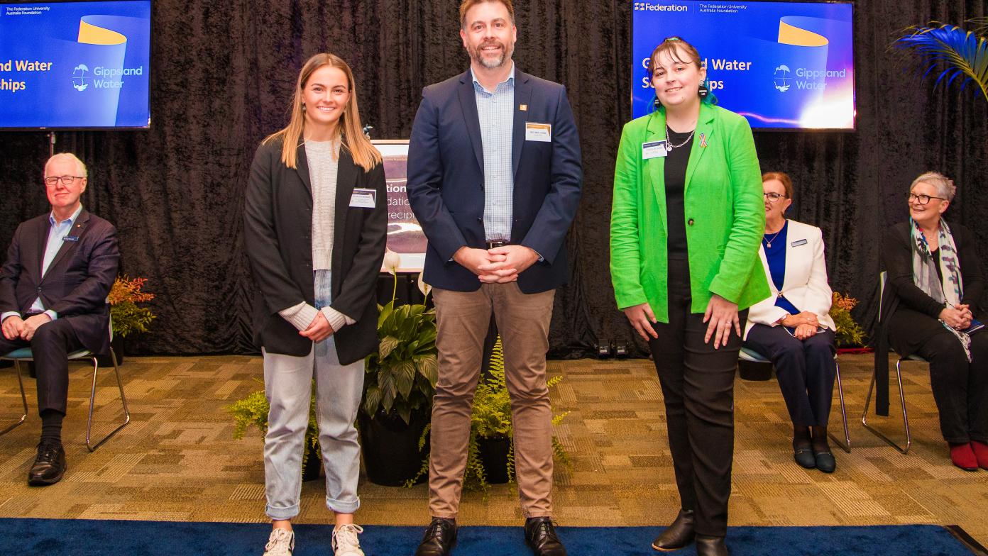 Students Ella Fothergill and Chloe Bethune receive Gippsland Water scholarships