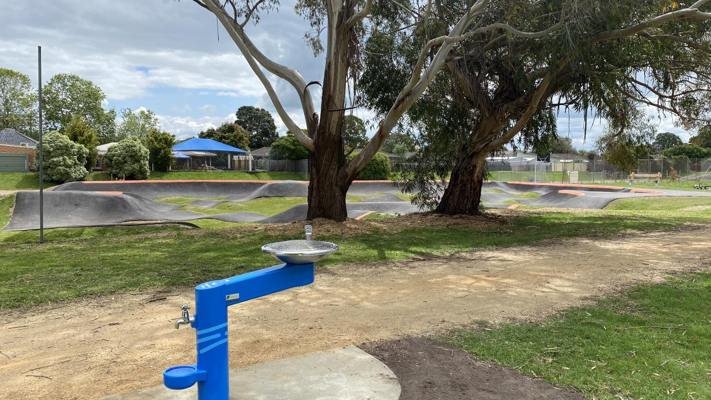 Drinking fountain at park