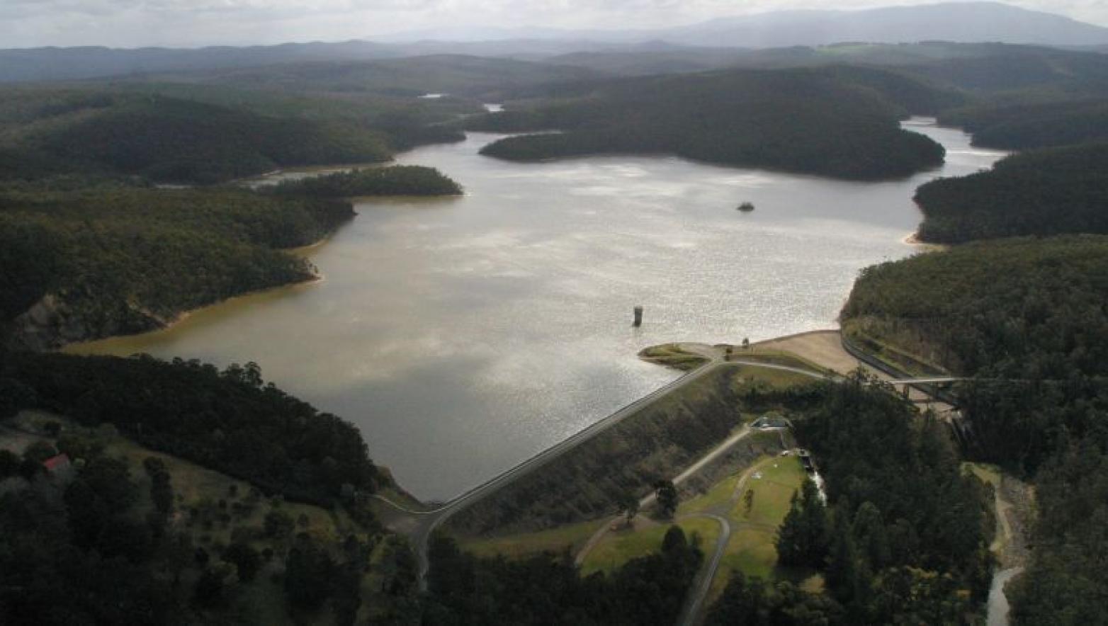 Aerial image of body of water.